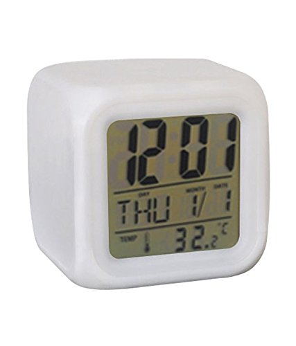 7 Colour Changing LED Digital Alarm Clock Table Watch Multicolour GenzVybs