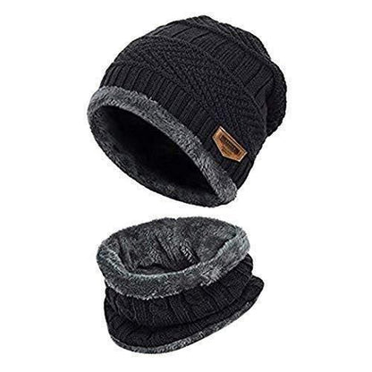 Premium Unisex Winter Knit Beanie, Neck Warmer & Gloves Combo – Ultimate Warmth Set
